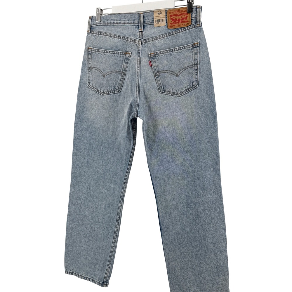 Levi's 565 '97 Loose Straight Mens 32x32 Light Wash Blue Denim Jeans Baggy NEW